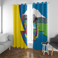 Ecuador Independence Day Personalized Window Curtain Pro Deo Patria et Libertate - Wonder Print Shop