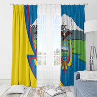 Ecuador Independence Day Personalized Window Curtain Pro Deo Patria et Libertate - Wonder Print Shop