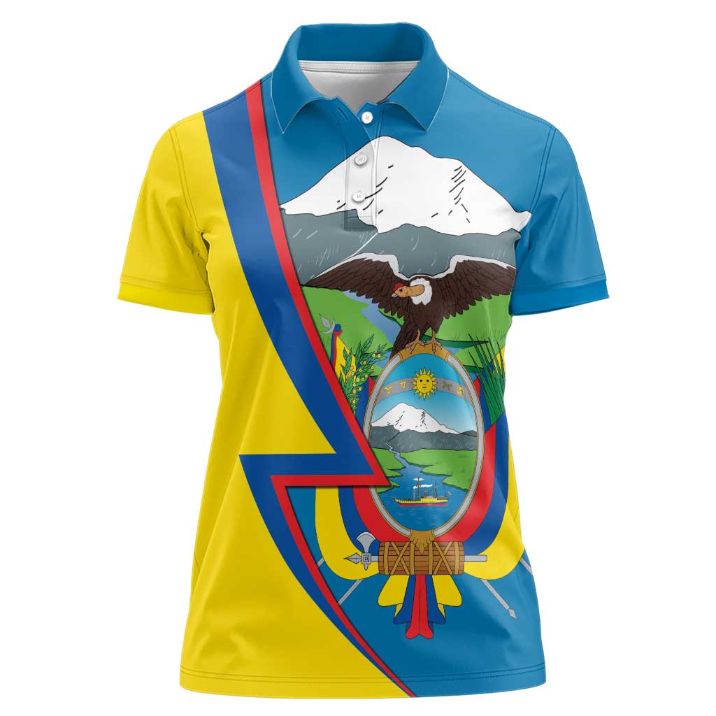 Ecuador Independence Day Personalized Women Polo Shirt Pro Deo Patria et Libertate - Wonder Print Shop