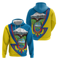 Ecuador Independence Day Personalized Zip Hoodie Pro Deo Patria et Libertate - Wonder Print Shop