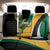 Jamaica Independence Day Personalized Back Car Seat Cover Green and Yellow Tribal Hummingbird - Wonder Print Shop
