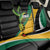 Jamaica Independence Day Personalized Back Car Seat Cover Green and Yellow Tribal Hummingbird - Wonder Print Shop