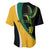 Jamaica Independence Day Personalized Baseball Jersey Green and Yellow Tribal Hummingbird - Wonder Print Shop