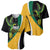 Jamaica Independence Day Personalized Baseball Jersey Green and Yellow Tribal Hummingbird - Wonder Print Shop