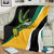 Jamaica Independence Day Personalized Blanket Green and Yellow Tribal Hummingbird - Wonder Print Shop
