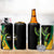 Jamaica Independence Day Personalized 4 in 1 Can Cooler Tumbler Green and Yellow Tribal Hummingbird - Wonder Print Shop