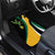 Jamaica Independence Day Personalized Car Mats Green and Yellow Tribal Hummingbird - Wonder Print Shop