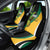 Jamaica Independence Day Personalized Car Seat Cover Green and Yellow Tribal Hummingbird - Wonder Print Shop