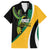 Jamaica Independence Day Personalized Family Matching Long Sleeve Bodycon Dress and Hawaiian Shirt Green and Yellow Tribal Hummingbird - Wonder Print Shop