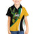 Jamaica Independence Day Personalized Family Matching Long Sleeve Bodycon Dress and Hawaiian Shirt Green and Yellow Tribal Hummingbird - Wonder Print Shop
