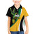Jamaica Independence Day Personalized Family Matching Mermaid Dress and Hawaiian Shirt Green and Yellow Tribal Hummingbird - Wonder Print Shop