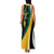 Jamaica Independence Day Personalized Family Matching Tank Maxi Dress and Hawaiian Shirt Green and Yellow Tribal Hummingbird - Wonder Print Shop