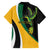 Jamaica Independence Day Personalized Hawaiian Shirt Green and Yellow Tribal Hummingbird - Wonder Print Shop