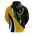 Jamaica Independence Day Personalized Hoodie Green and Yellow Tribal Hummingbird - Wonder Print Shop