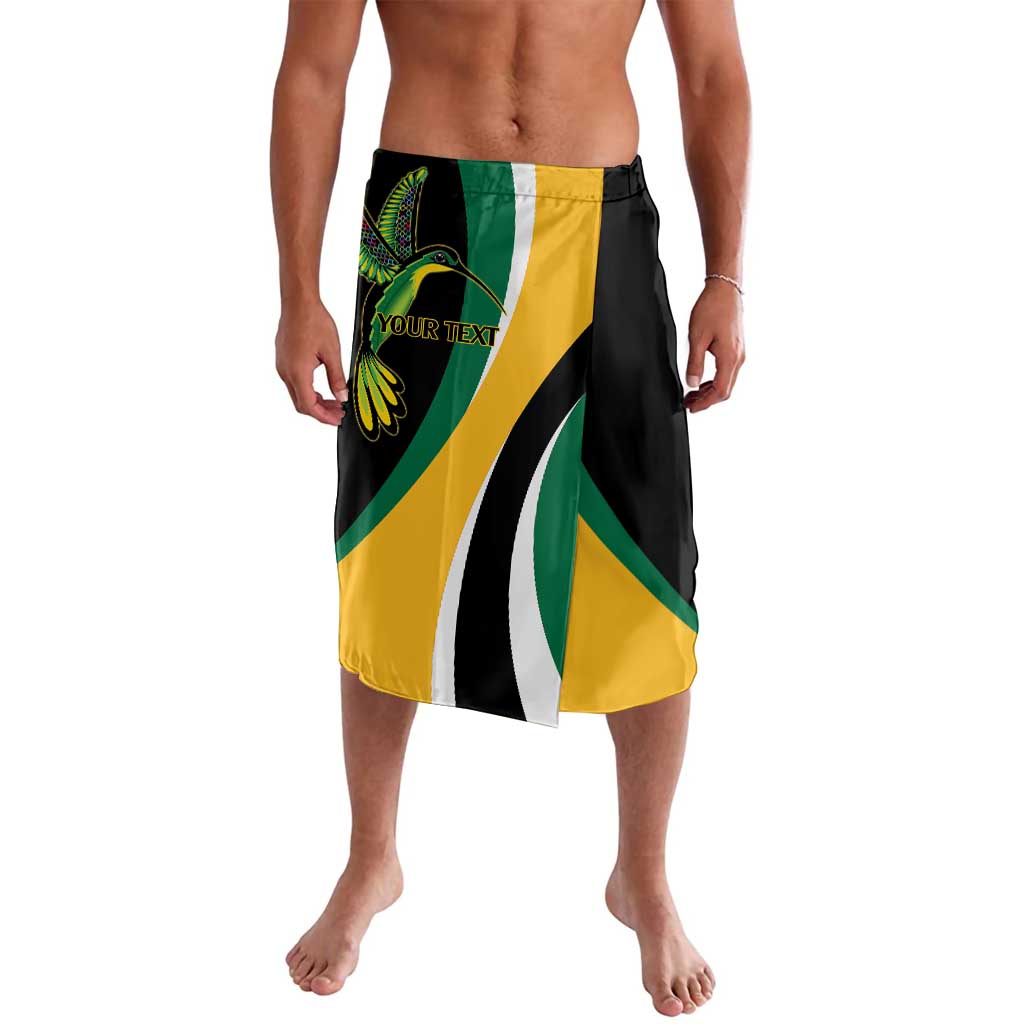 Jamaica Independence Day Personalized Lavalava Green and Yellow Tribal Hummingbird - Wonder Print Shop