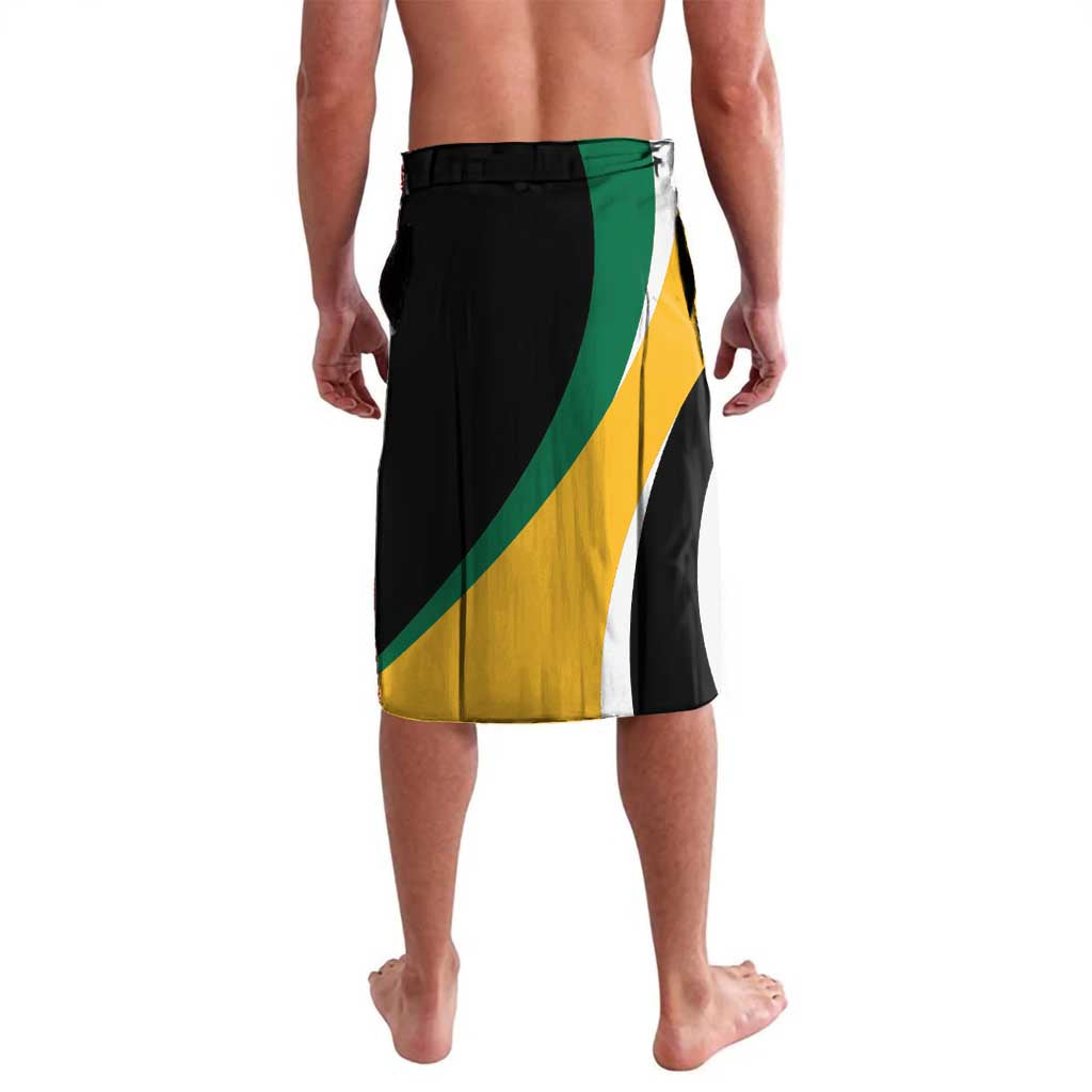 Jamaica Independence Day Personalized Lavalava Green and Yellow Tribal Hummingbird - Wonder Print Shop