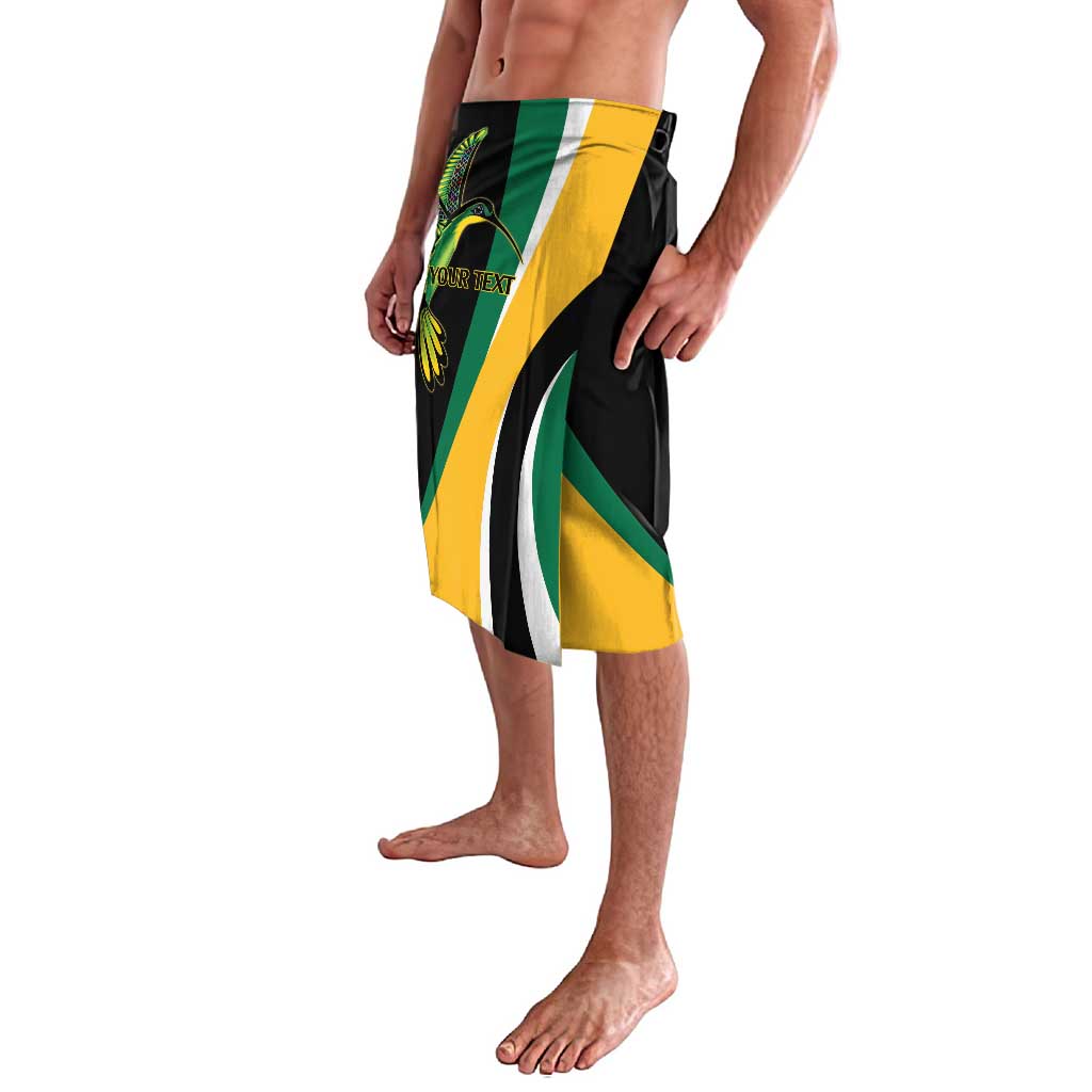 Jamaica Independence Day Personalized Lavalava Green and Yellow Tribal Hummingbird - Wonder Print Shop