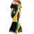 Jamaica Independence Day Personalized Mermaid Dress Green and Yellow Tribal Hummingbird - Wonder Print Shop