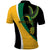 Jamaica Independence Day Personalized Polo Shirt Green and Yellow Tribal Hummingbird - Wonder Print Shop