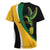 Jamaica Independence Day Personalized Rugby Jersey Green and Yellow Tribal Hummingbird - Wonder Print Shop