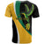Jamaica Independence Day Personalized T Shirt Green and Yellow Tribal Hummingbird - Wonder Print Shop