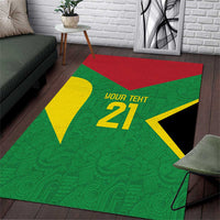 Golden Jaguars Fan Pride Custom Area Rug Support Green Gold and Glory - Wonder Print Shop