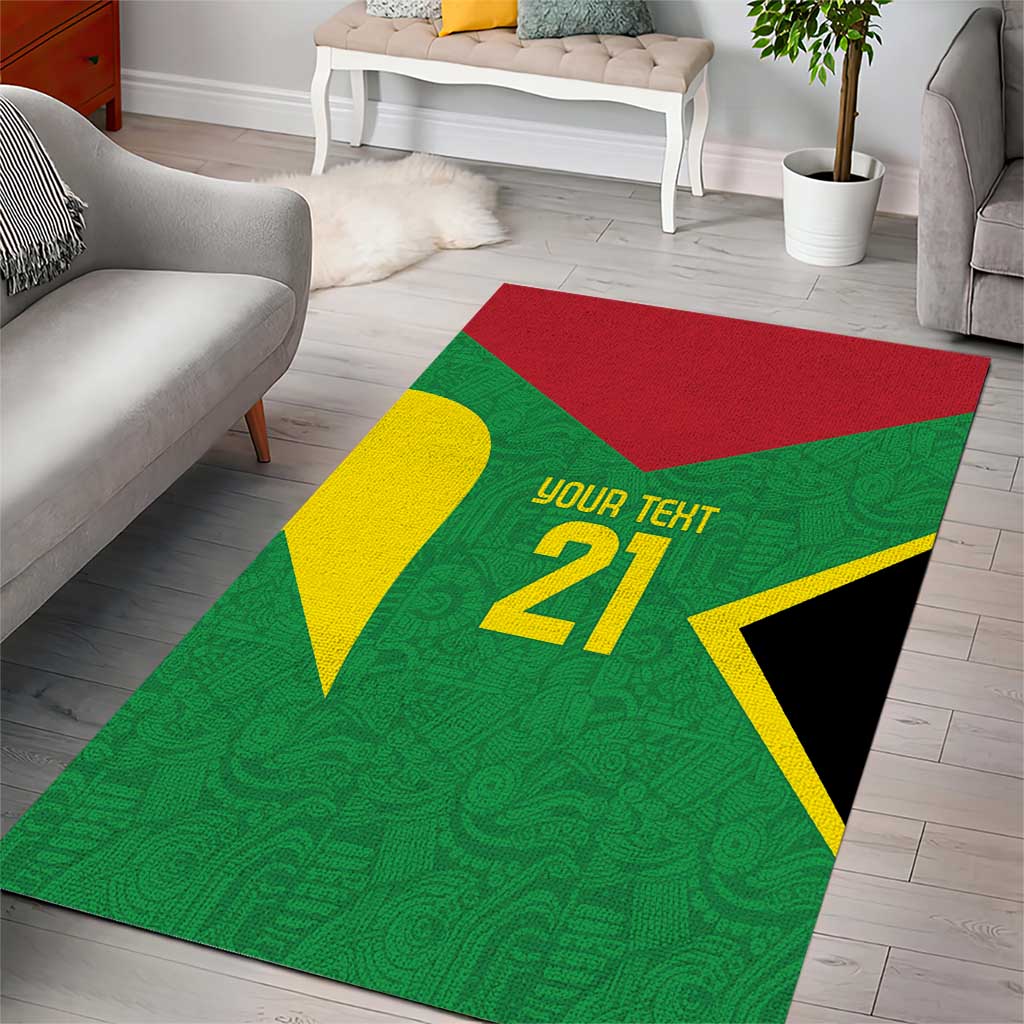 Golden Jaguars Fan Pride Custom Area Rug Support Green Gold and Glory - Wonder Print Shop