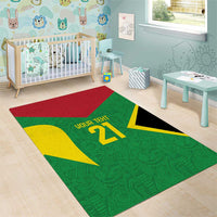 Golden Jaguars Fan Pride Custom Area Rug Support Green Gold and Glory - Wonder Print Shop