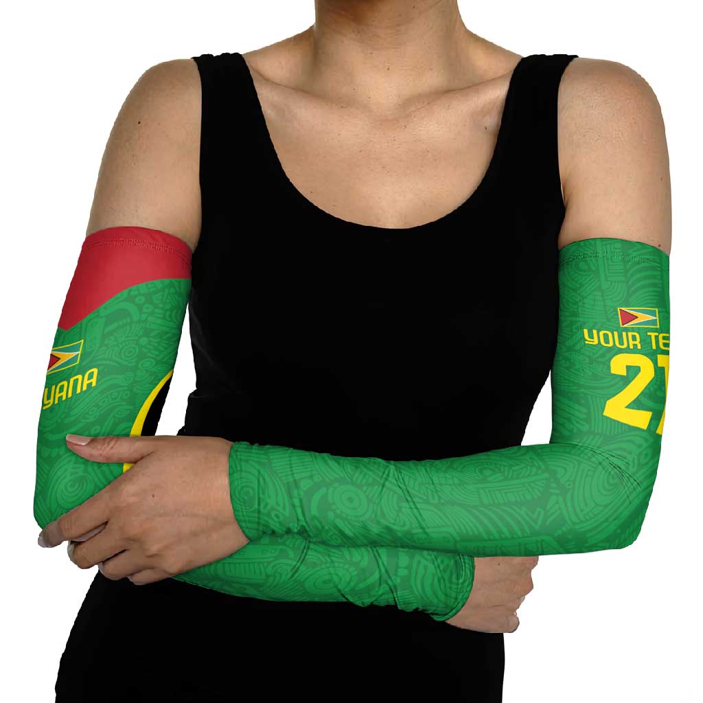 Golden Jaguars Fan Pride Custom Arm Sleeves Support Green Gold and Glory - Wonder Print Shop