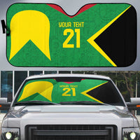 Golden Jaguars Fan Pride Custom Auto Sun Shade Support Green Gold and Glory - Wonder Print Shop
