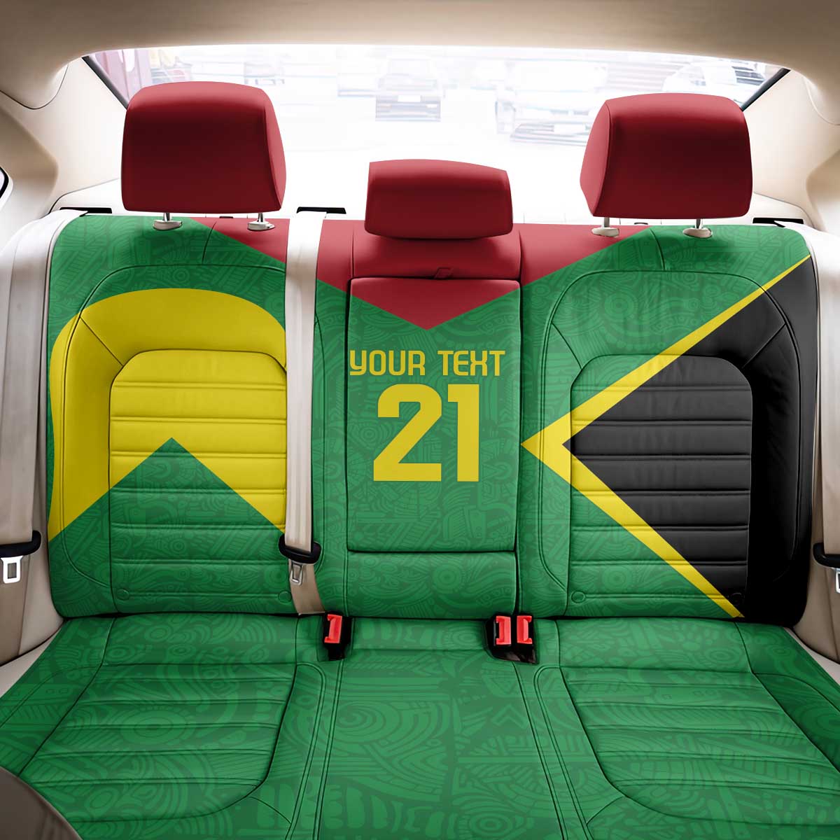 Golden Jaguars Fan Pride Custom Back Car Seat Cover Support Green Gold and Glory - Wonder Print Shop