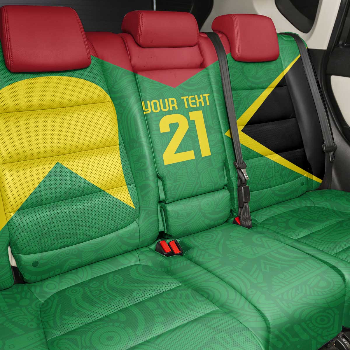 Golden Jaguars Fan Pride Custom Back Car Seat Cover Support Green Gold and Glory - Wonder Print Shop