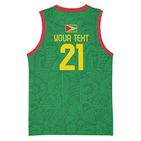 Golden Jaguars Fan Pride Custom Basketball Jersey Support Green Gold and Glory - Wonder Print Shop
