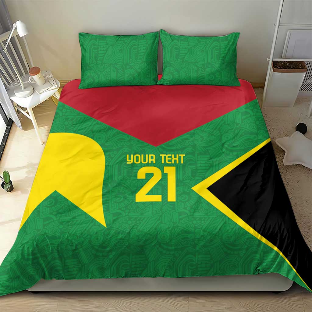Golden Jaguars Fan Pride Custom Bedding Set Support Green Gold and Glory - Wonder Print Shop