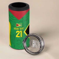 Golden Jaguars Fan Pride Custom 4 in 1 Can Cooler Tumbler Support Green Gold and Glory - Wonder Print Shop