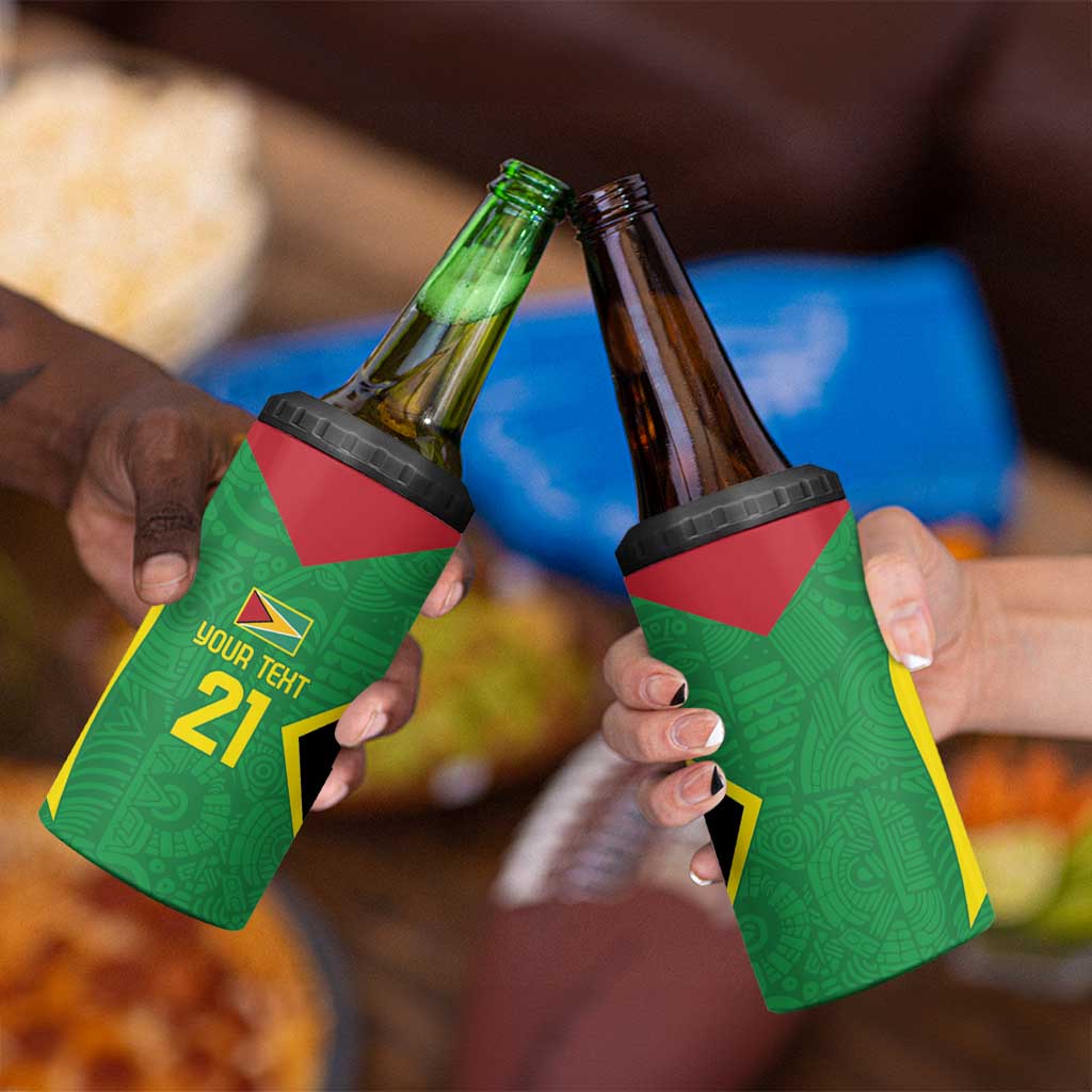 Golden Jaguars Fan Pride Custom 4 in 1 Can Cooler Tumbler Support Green Gold and Glory - Wonder Print Shop