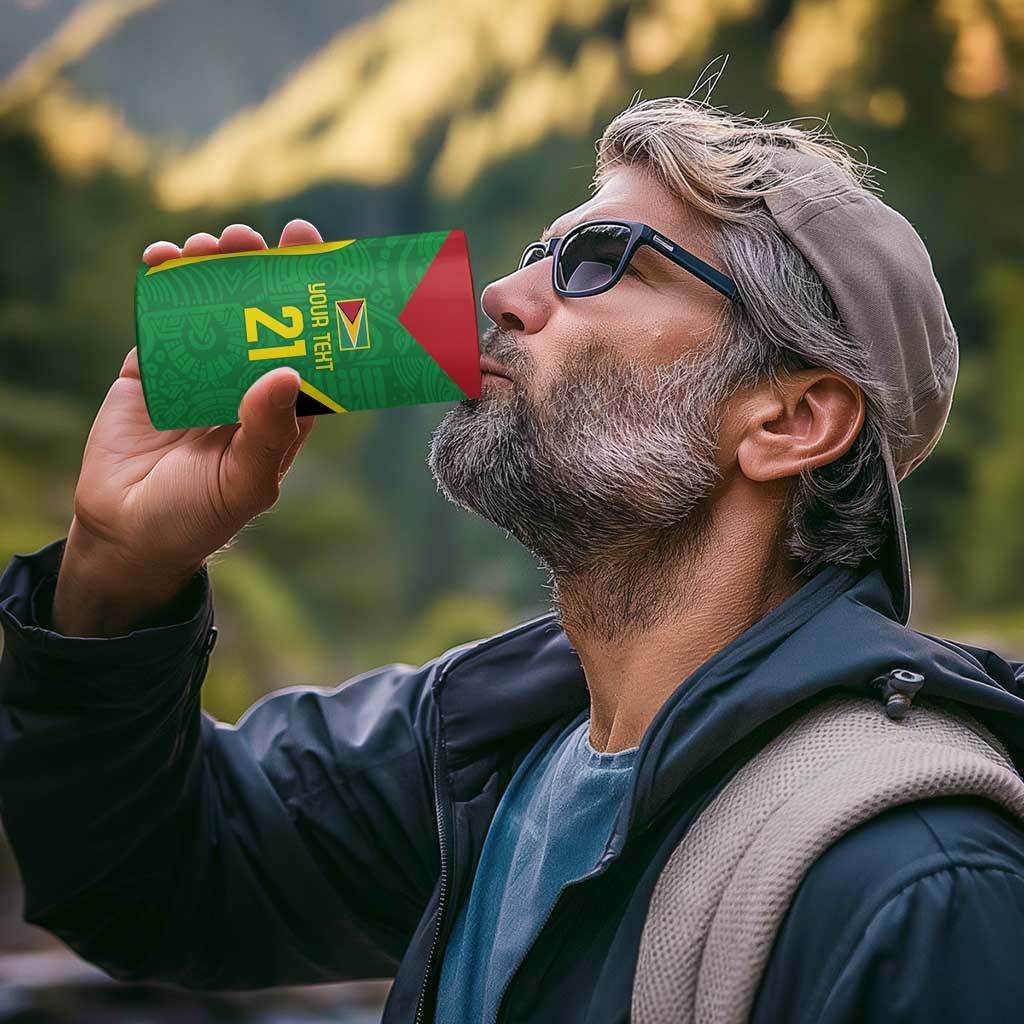 Golden Jaguars Fan Pride Custom 4 in 1 Can Cooler Tumbler Support Green Gold and Glory - Wonder Print Shop