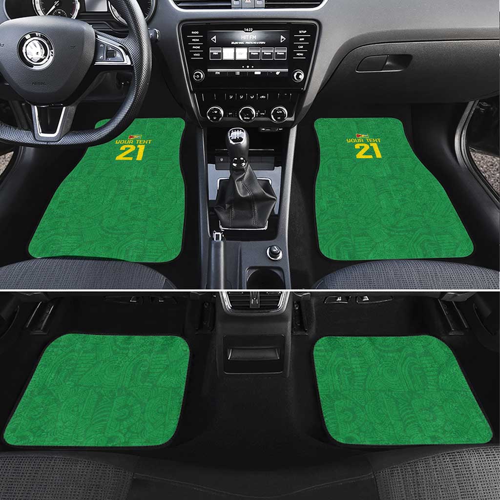 Golden Jaguars Fan Pride Custom Car Mats Support Green Gold and Glory - Wonder Print Shop