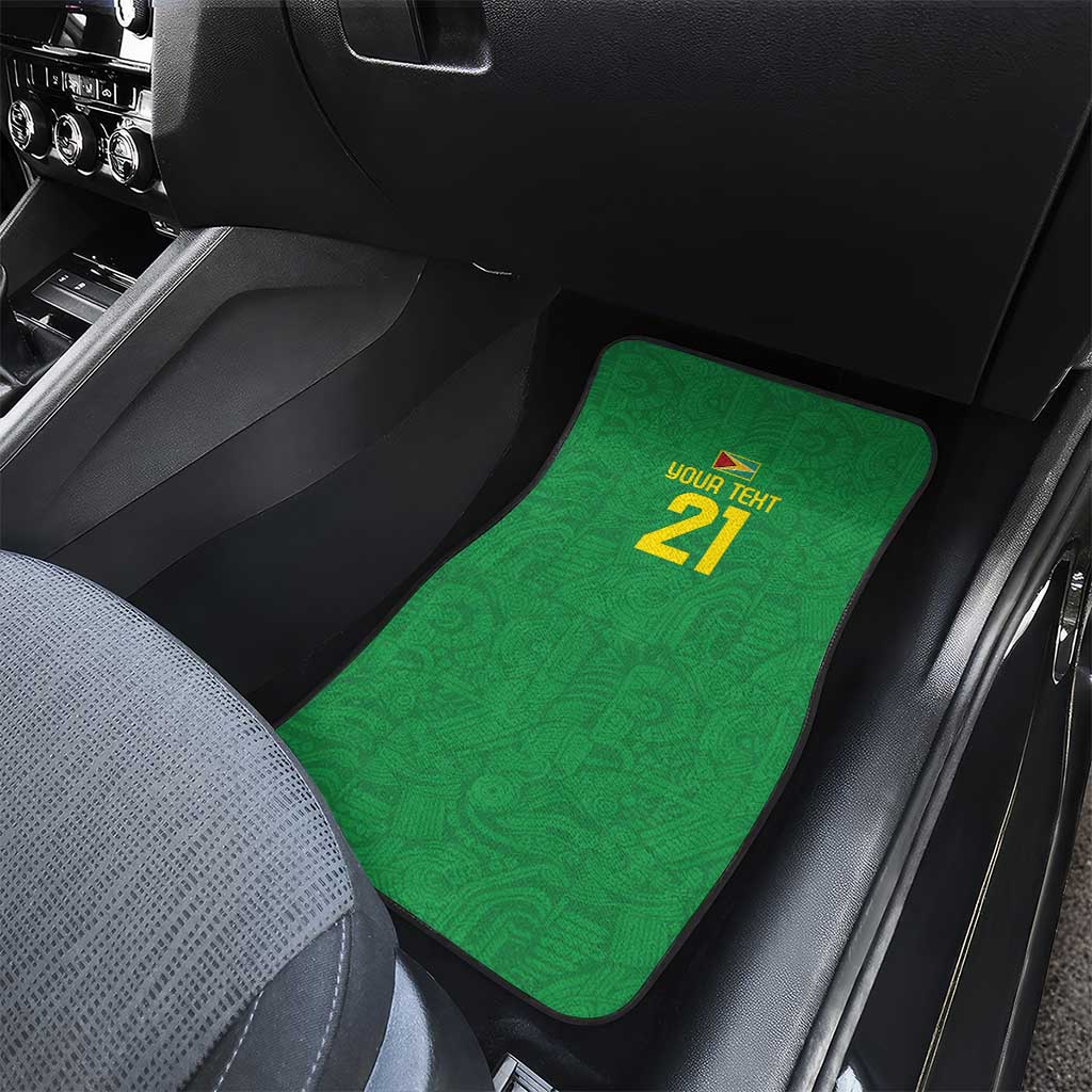 Golden Jaguars Fan Pride Custom Car Mats Support Green Gold and Glory - Wonder Print Shop