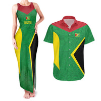 Golden Jaguars Fan Pride Custom Couples Matching Tank Maxi Dress and Hawaiian Shirt Support Green Gold and Glory - Wonder Print Shop