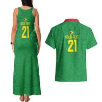 Golden Jaguars Fan Pride Custom Couples Matching Tank Maxi Dress and Hawaiian Shirt Support Green Gold and Glory - Wonder Print Shop