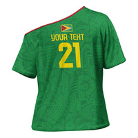 Golden Jaguars Fan Pride Custom Cross Shoulder Shirt Support Green Gold and Glory - Wonder Print Shop