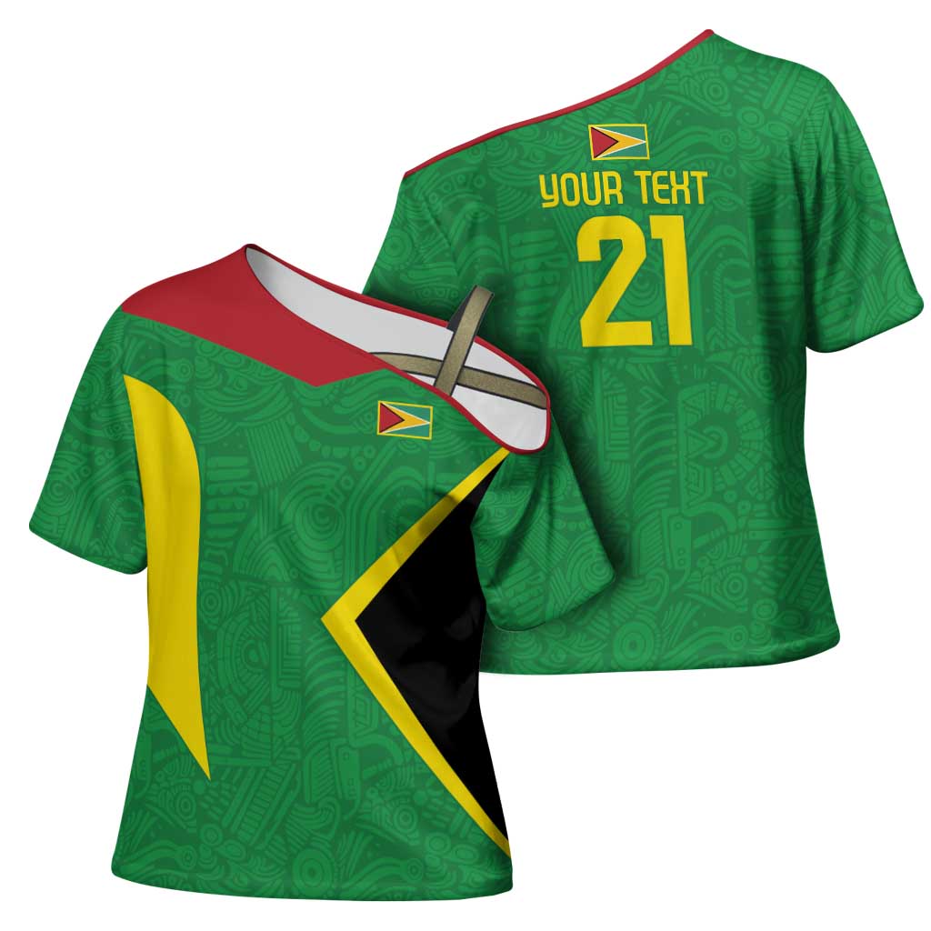 Golden Jaguars Fan Pride Custom Cross Shoulder Shirt Support Green Gold and Glory - Wonder Print Shop