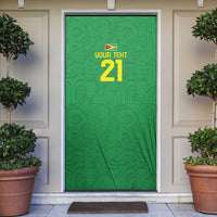 Golden Jaguars Fan Pride Custom Door Cover Support Green Gold and Glory - Wonder Print Shop