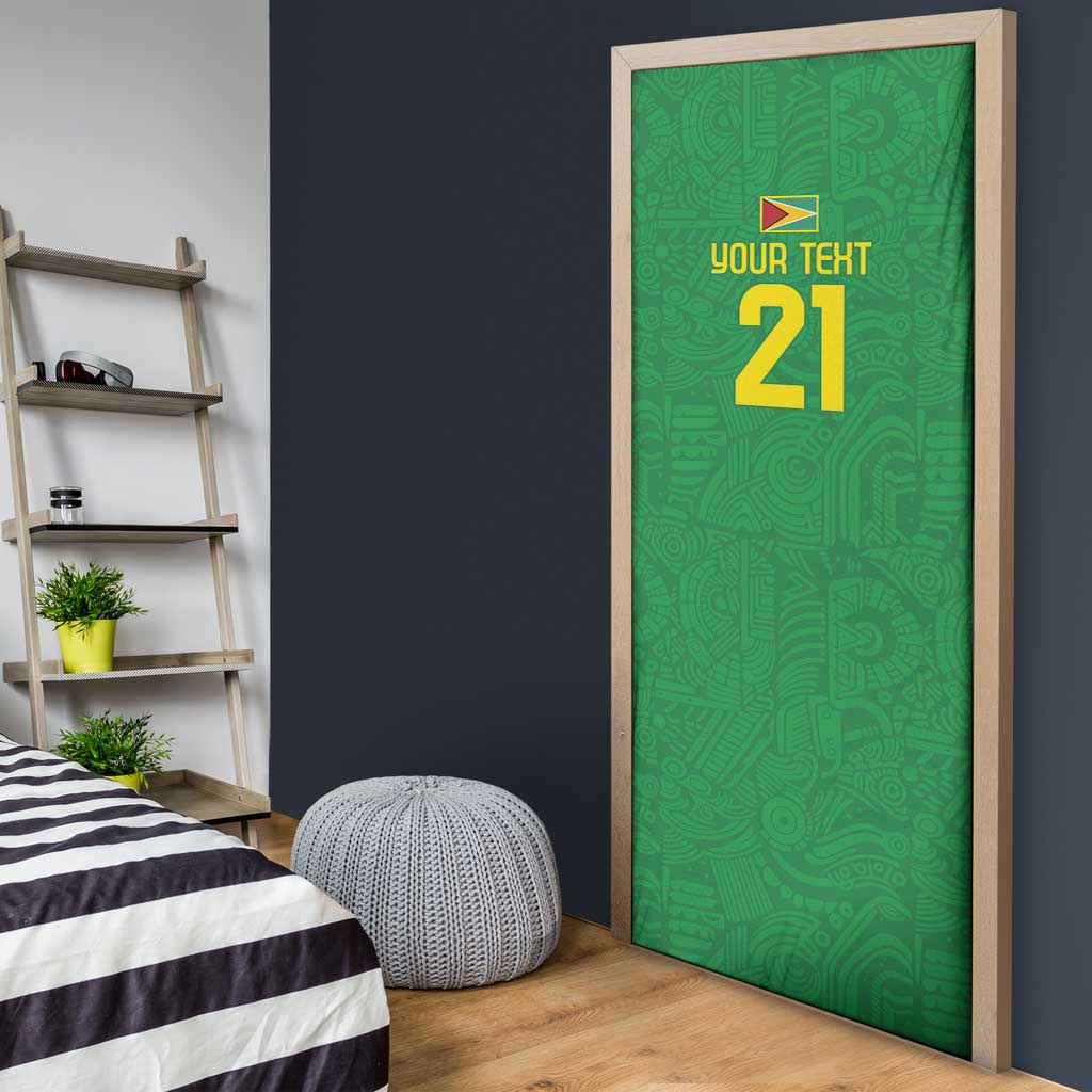 Golden Jaguars Fan Pride Custom Door Cover Support Green Gold and Glory - Wonder Print Shop