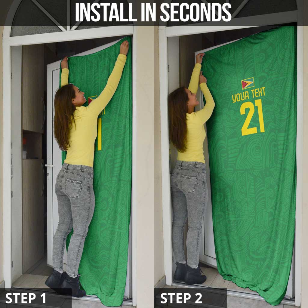 Golden Jaguars Fan Pride Custom Door Cover Support Green Gold and Glory - Wonder Print Shop