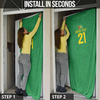Golden Jaguars Fan Pride Custom Door Cover Support Green Gold and Glory - Wonder Print Shop