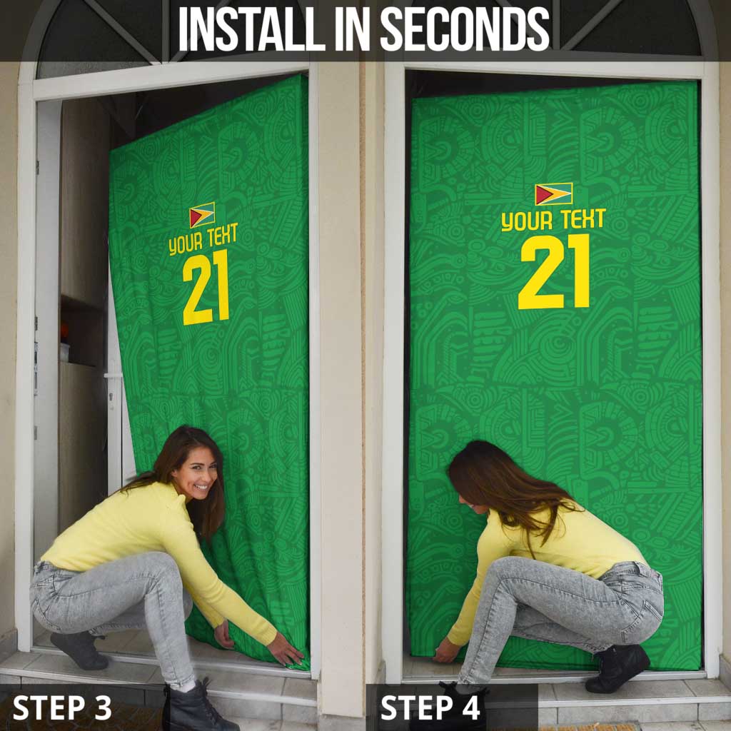 Golden Jaguars Fan Pride Custom Door Cover Support Green Gold and Glory - Wonder Print Shop
