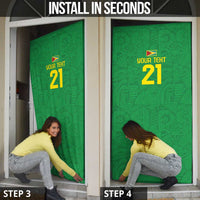Golden Jaguars Fan Pride Custom Door Cover Support Green Gold and Glory - Wonder Print Shop