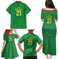 Golden Jaguars Fan Pride Custom Family Matching Puletasi and Hawaiian Shirt Support Green Gold and Glory - Wonder Print Shop